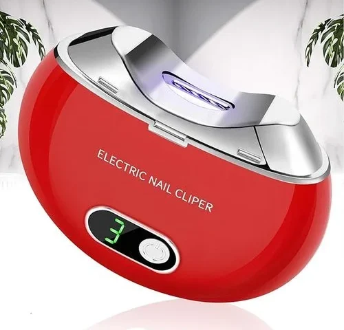 Automatic Electric Nail Clipper With 3-speeds Levels And Nail Clip