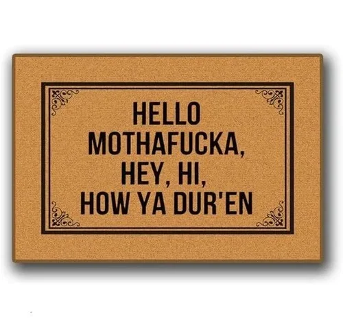 Hello Mothafucka Outdoor Mat Funny Doormats Front Door Mat Indoor