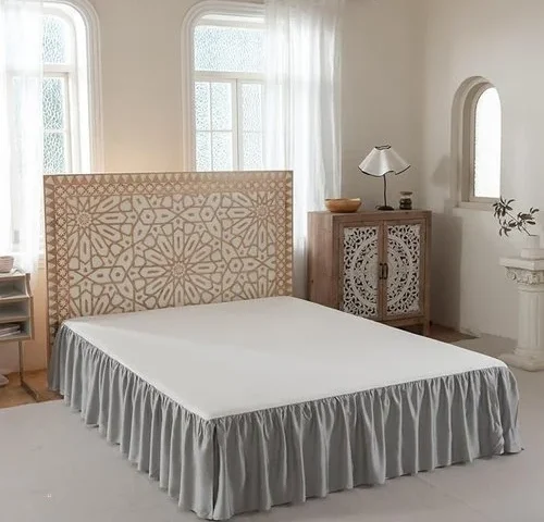 Xuan Dian Bed Skirt Queen Size With Split Corners 14