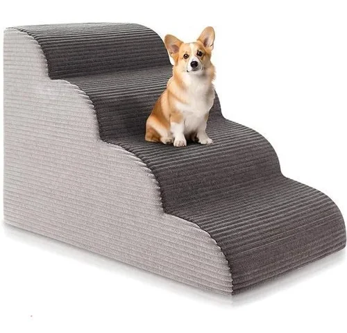 19 7 H Curved Dog Stairs Ramp For Beds Couches