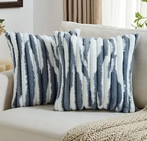 Futei Blue Decorative Throw Pillow Covers 18×18 Inch Set Of