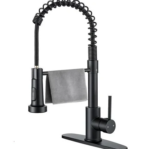 Durable Kitchen Faucet With Pull Down Sprayer 1 Hole Or