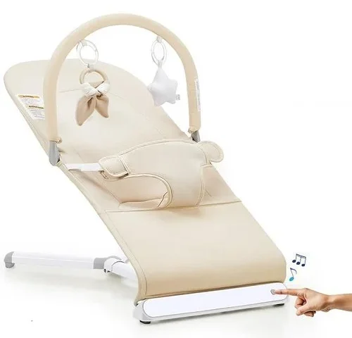 Lilian Gema Baby Bouncer With Soothing Music 3-in-1 Height-adjustable Infant