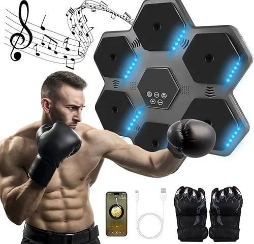 Music Boxing Machine With Gloves 2025 Upgrade Smart Bluetooth Punching