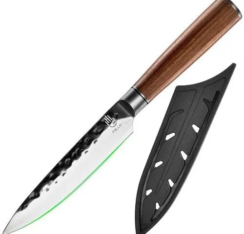 Fullhi Wood Handle Chef Knife Forged Butcher Cleaver Meat Vegetable
