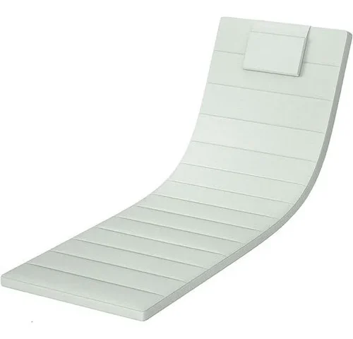 Elvoki Quilted Chaise Lounge Outdoor Patio Furniture Cushions Water-resistant Patio