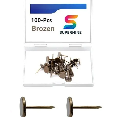 Brozen Thumb Tacks Multipurpose Upholstery Nails Decorative Nail Heads And