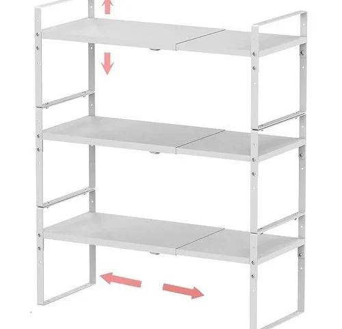 Jojocross Expandable Stackable Spice Rack Cabinet Shelf Organizer In Cabinets
