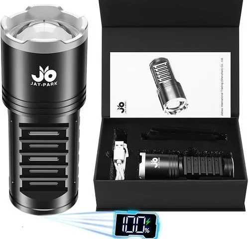 Jay-park Flashlight Rechargeable 10000 Lumens Led Flashlights High Lumens With