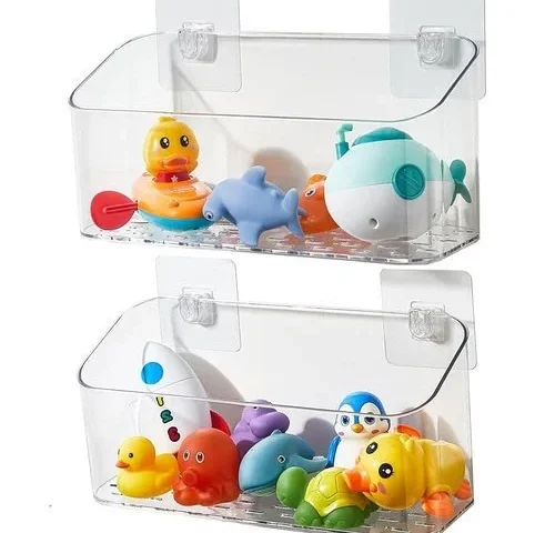 Eunion Bath Toy Storage Organizer Bathtub Toy Storage Holder Large