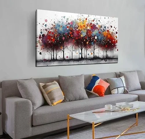 Cirabky Modern Wall Decor For Office – Colorful Canvas Wall