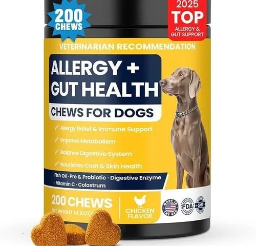 Dog Allergy Chews Probiotics For Dogs Yeast Itchy Skin And