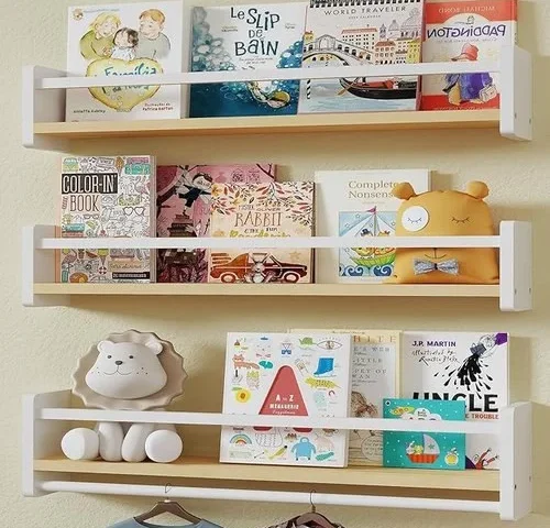 Mxcse Floating Nursery Book Shelves 24 Inches Large Floating Shelves