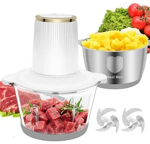 Food Processor 2 Speed Meat Grinder Electric Food Chopper With