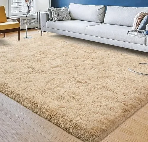 Przemy Large Fluffy Rug For Living Room Bedroom 5 X