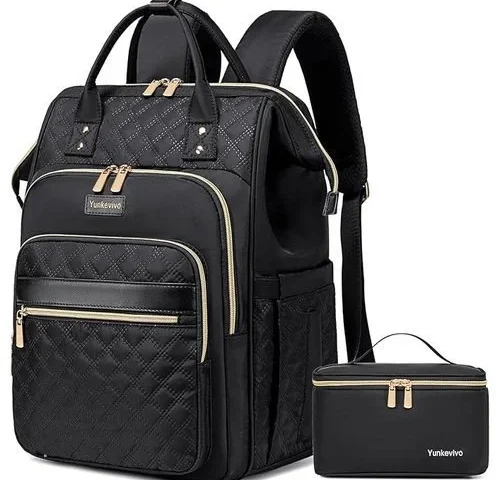 Yunkevivo Lunch Backpack For Women 15 6 Inch Laptop Backpack