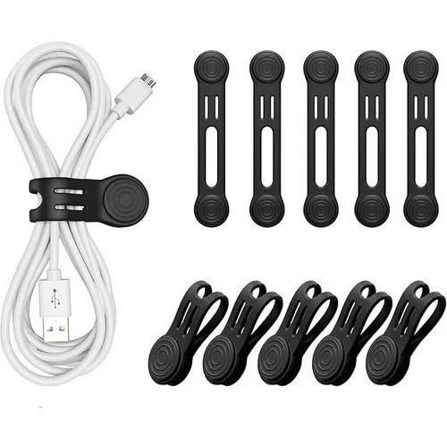 Maveek 10 Pcs Cable Ties Magnetic Cord Organizer Storage Travel