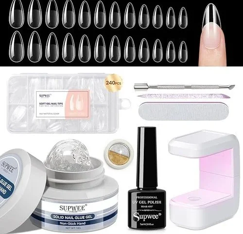 Supwee Solid Gel Nail Glue Set 3d Nail Gel Glue