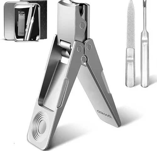 Chkoodi Fingernail Clipper Kit Folding Nail Clipper Set For Men