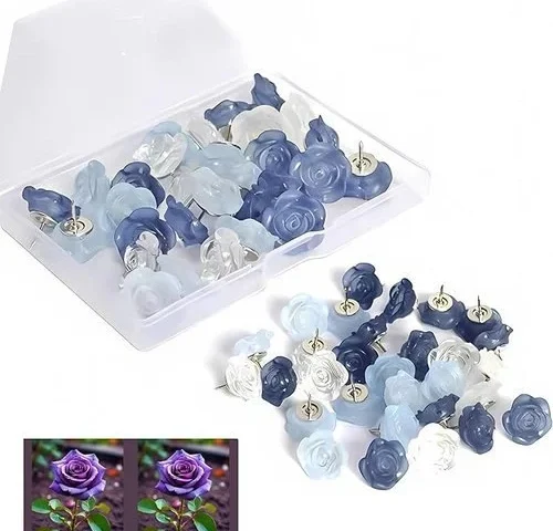 Push Pins Set -30 Pcs Decorative Pushpins For Cork Board