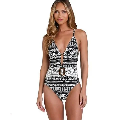 Sunshine 79 Women S Standard Plunge Mio One Piece Swimsuit