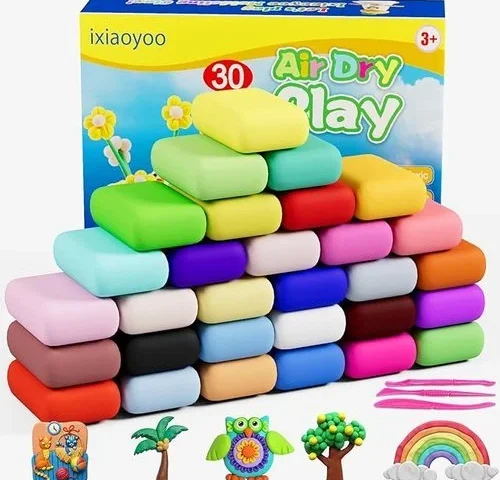 Ixiaoyoo Air Dry Clay Modelling Clay For Kids 30 Colors