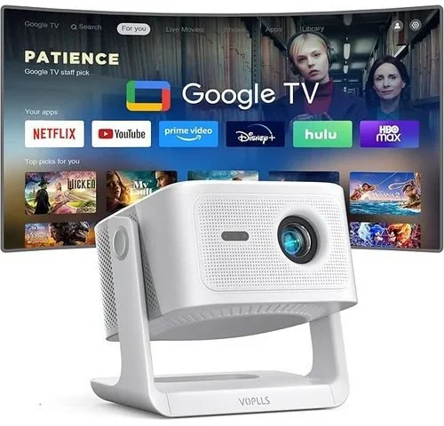 Voplls Google Tv Netflix 4k Smart Projector With Wifi And