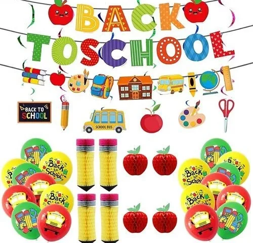 Charoup Back To School Decorations Set Back To School Banner