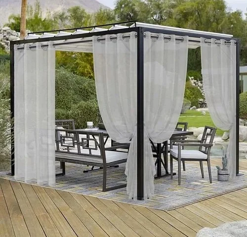 Lordtex Burlap Linen Look Outdoor Curtains For Patio – 2