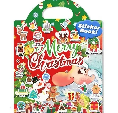 Reusable Sticker Books – Christmas Gifts Stocking Stuffers For Toddlers