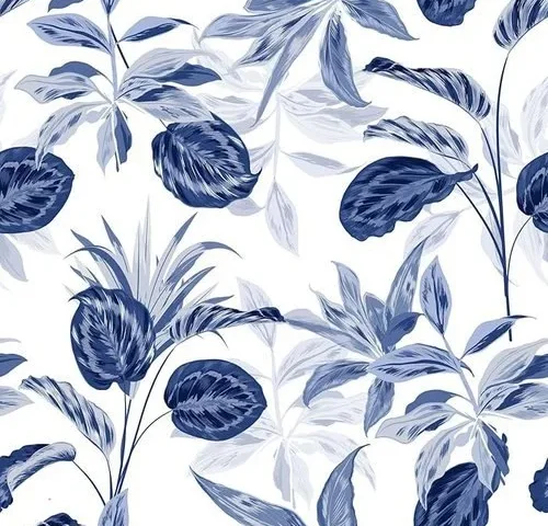 Baoharthome Blue Floral Peel And Stick Wallpaper Contact Wall Paper