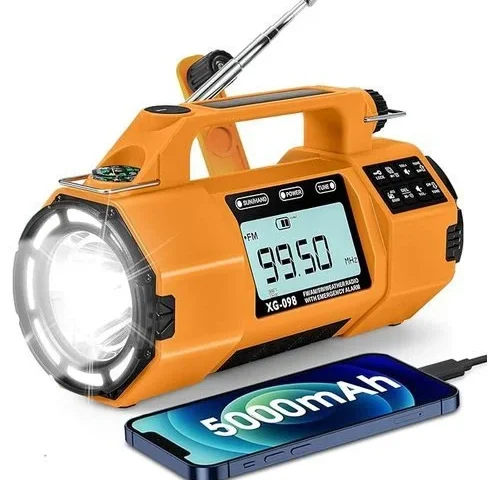 Emergency Weather Alert Radio Fm Am Sw Noaa Solar Hand