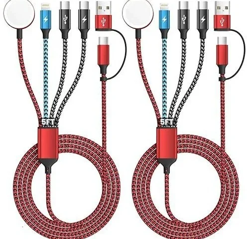 Travel Essentials 4in2 Multi Charging Cable For Apple Watch Charger