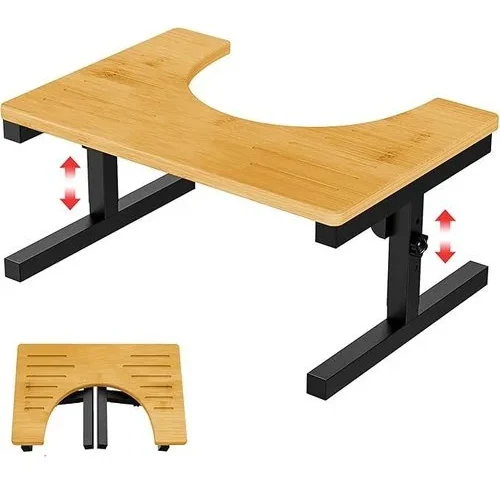 Foldable Bamboo Toilet Stool Squat Height Adjustable 7 8 9