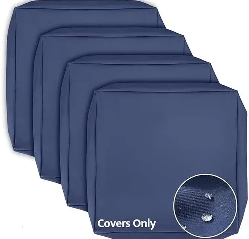 Mudilun Patio Cushion Covers Double Waterproof Outdoor Chair Cushion Cover