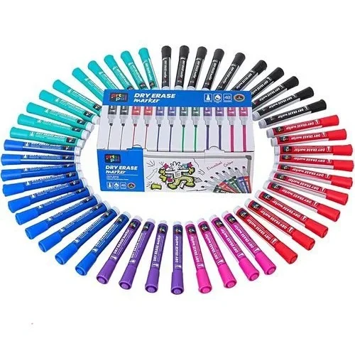 Arts Pal Dry Erase Markers 48 Count 6 Vibrant Colors