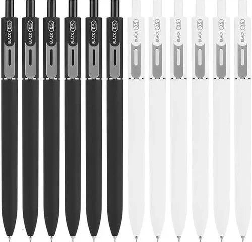 Dr Douronge Gel Pens Pack Of 12 0 5mm Black