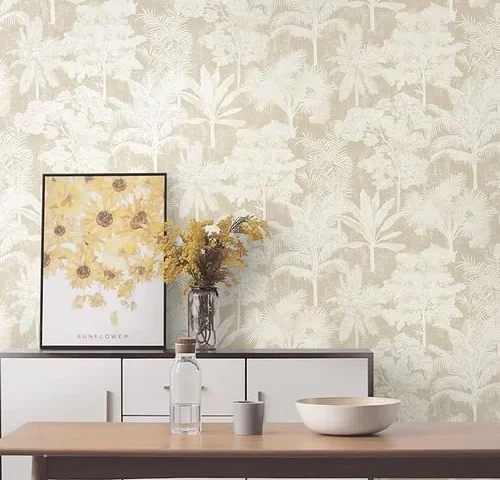 Toduso Vintage Wallpaper Peel And Stick Removable Contact Paper Beige