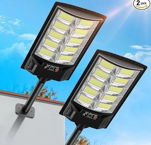 Azeivk Solar Lights Outdoor Ip66 Waterproof Led Street Light Outdoor
