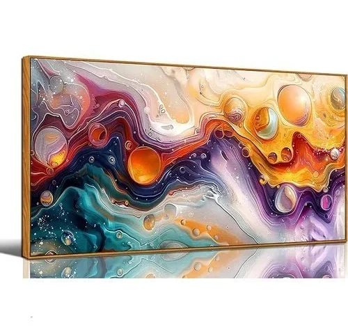 Zhaoshop Abstract Colorful Canvas Wall Art For Living Room –