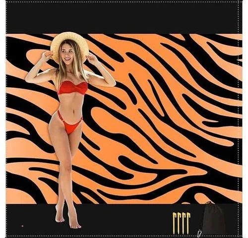 Waterproof Beach Blanket Sandproof 80 X80 Picnic Mat For 4-6