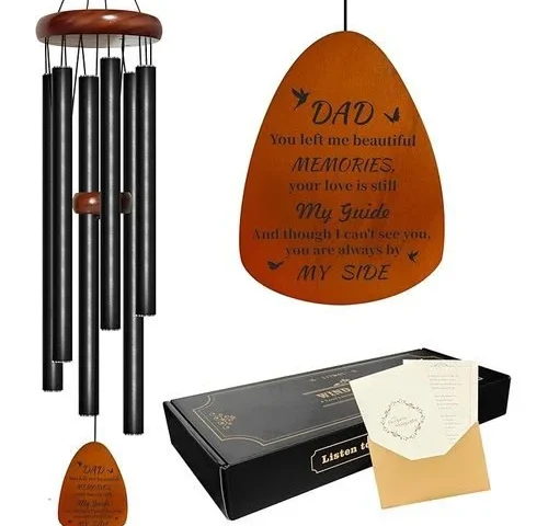 32 Memorial Wind Chimes For Outside Sympathy Gift For Loss