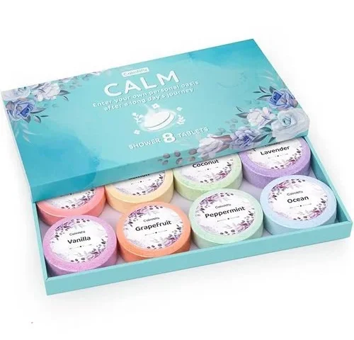 Calmnfiz Shower Steamers 8 Pack Set Shower Bombs Tablets In