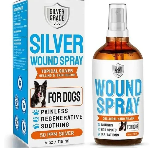 Hot Spot Treatment For Dogs Silver Wound Spray Helps With