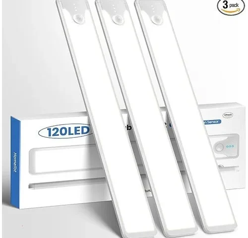 Homelist Under Cabinet Lights 3 Pack Motion Sensor Light Indoor