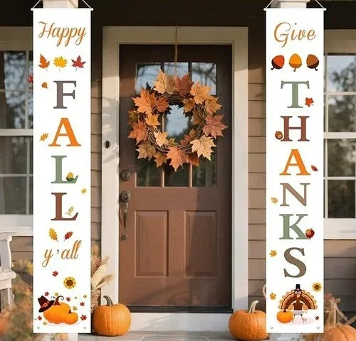 Dazonge Fall Decorations For Home Happy Fall Give Thanks Porch