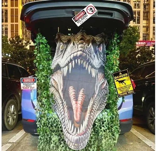 Trunk Or Treat Car Decorations Kit Dinosaur Birthday And Party