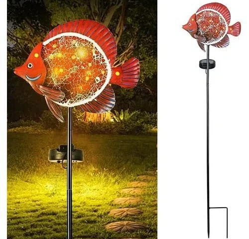 Yiosax-solar Outdoor Lights Decorative-yard Outdoor Decorative – Garden Stakes Clownfish