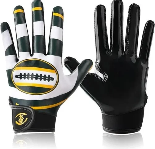 Duffoban Youth Football Gloves Kids Sticky Silicone Receiver Gloves Breathable
