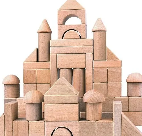Wooden Building Blocks Set For Kids – Stacker Stacking Game